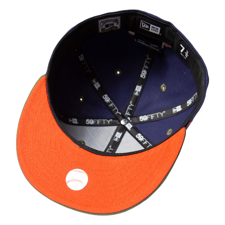 KINGS 別注 59FIFTY デトロイト・タイガース ライトネイビー ニューオリーブバイザー