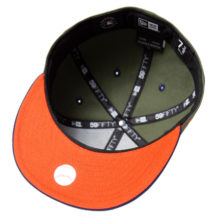 KINGS 別注 59FIFTY ニューヨーク・メッツ ニューオリーブ ライトネイビーバイザー