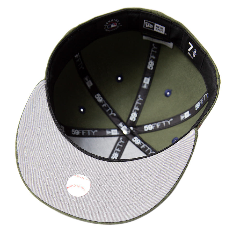 KINGS 別注 59FIFTY サンフランシスコ・ジャイアンツ ニューオリーブ グレーアンダーバイザー