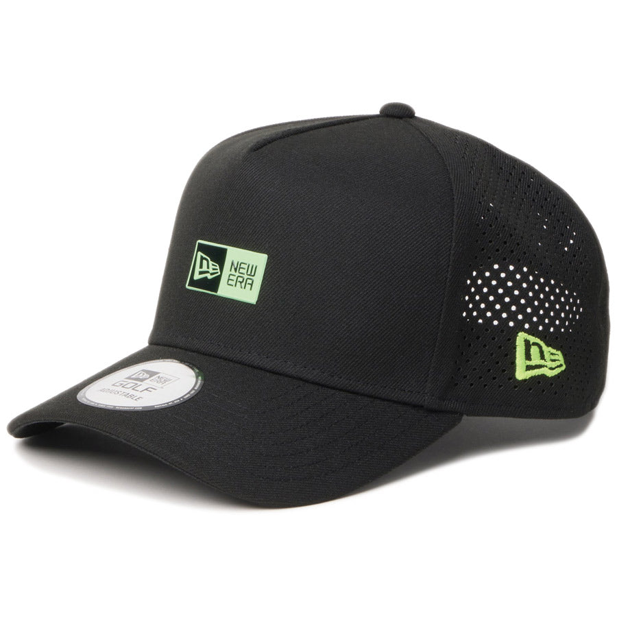 NEW ERA 9FORTY A-Frame Box Logo ボックスロゴ ブラック ゴルフ 斜め右