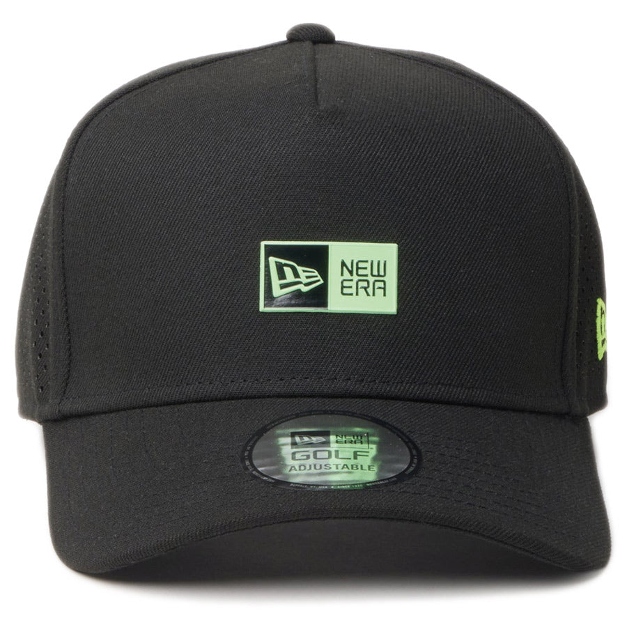 NEW ERA 9FORTY A-Frame Box Logo ボックスロゴ ブラック ゴルフ 正面