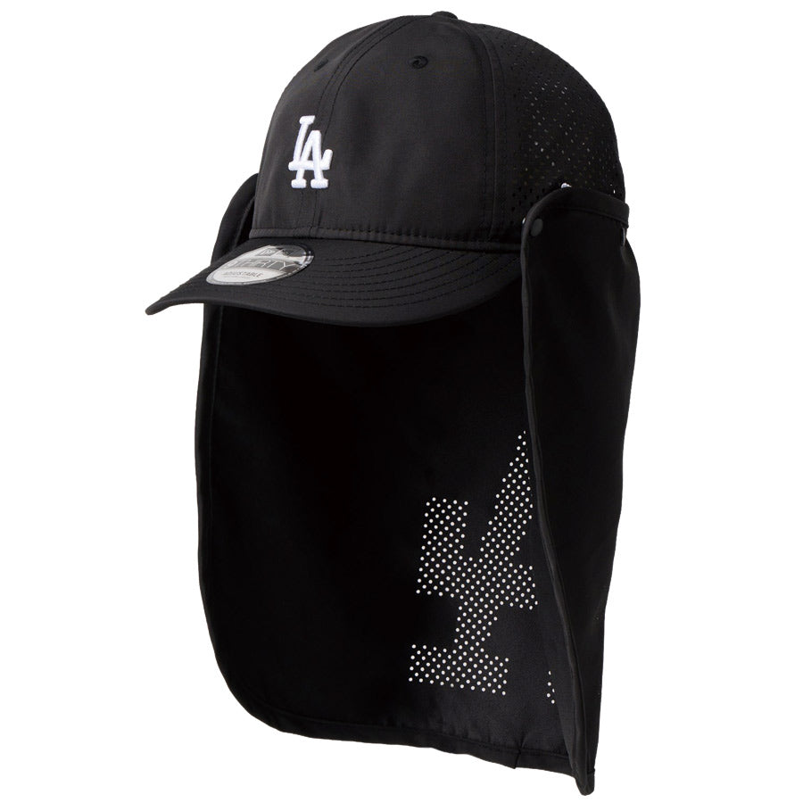 NEW ERA 9THIRTY Pro Light ロサンゼルス ドジャース アウトドア ブラック 斜め右