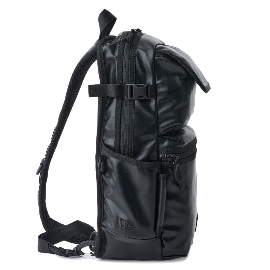 new era スリングボディバッグ 12L シンセティックレザー ブラック 14750855 右サイド