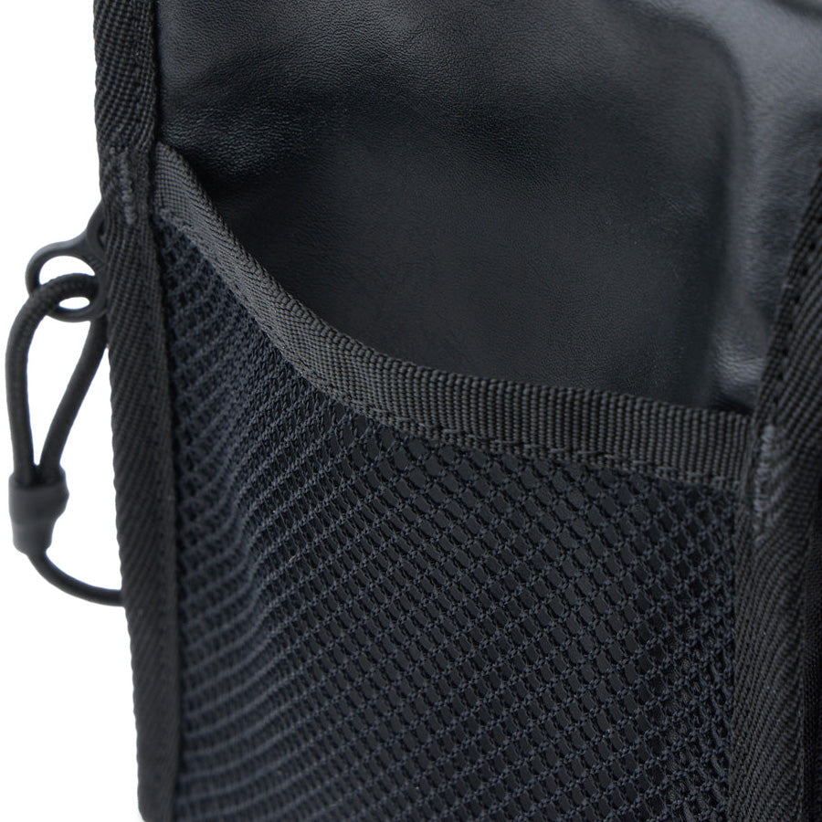 new era ニューエラ ネックポーチ 0.3L シンセティックレザー ブラック 14750877 メッシュポケット