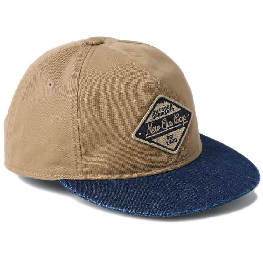 new era RC 9FIFTY A-Frame Flat Visor コットン アウトドア 斜め左