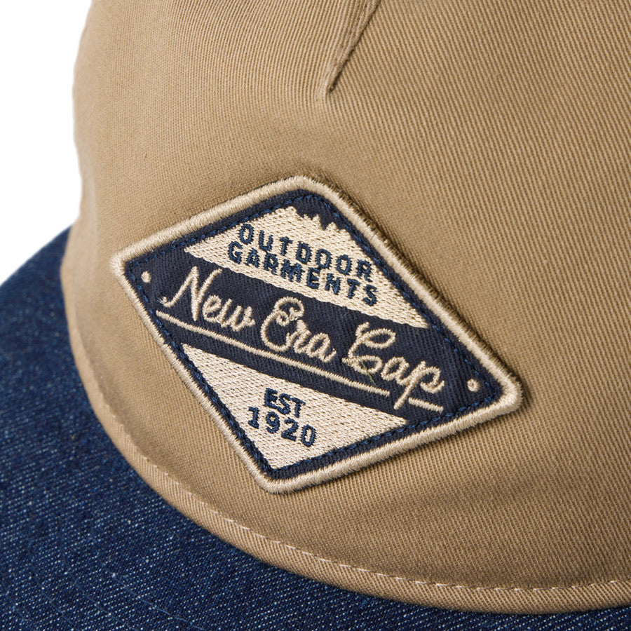 new era RC 9FIFTY A-Frame Flat Visor コットン アウトドア ダイアモンドロゴ アップ