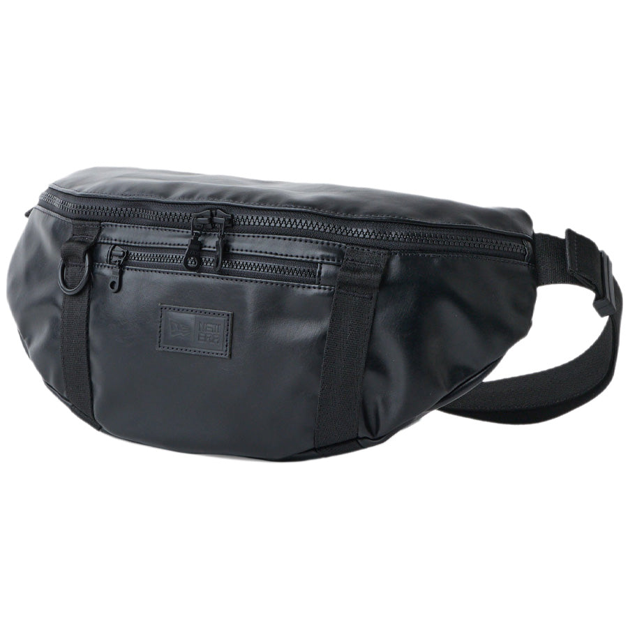 ニューエラ new era waistbag ウエストバッグ 2L シンセティックレザー ブラック 26SS 14750837 右斜め