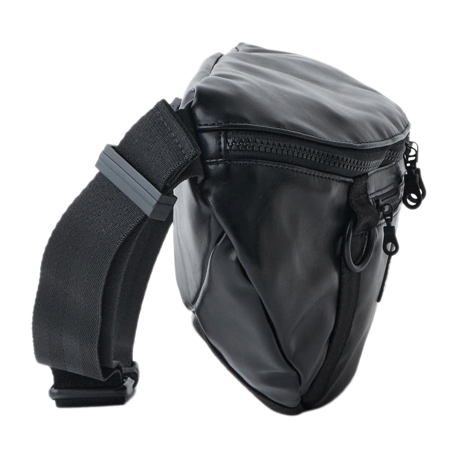 ニューエラ new era waistbag ウエストバッグ 2L シンセティックレザー ブラック 26SS 14750837 横