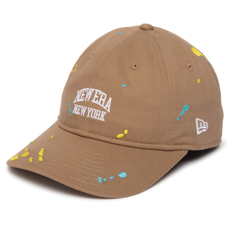 Youth 9TWENTY Splash Embroidery NEW ERA NEW YORK カーキ