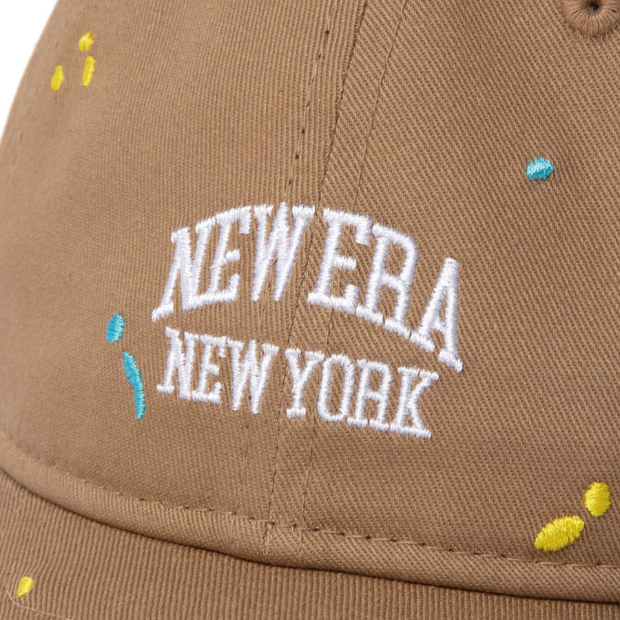 Youth 9TWENTY Splash Embroidery NEW ERA NEW YORK カーキ