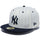 59FIFTY Pinstripe ピンストライプ ニューヨーク・ヤンキース クロームホワイト ネイビーバイザー