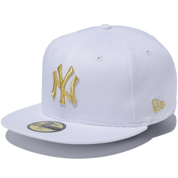 59FIFTY ニューヨーク・ヤンキース ホワイト × ゴールド